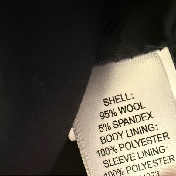 Banana Republic Blazer Suit Jacket Womens 8 Black Wool - Picture 3 of 3